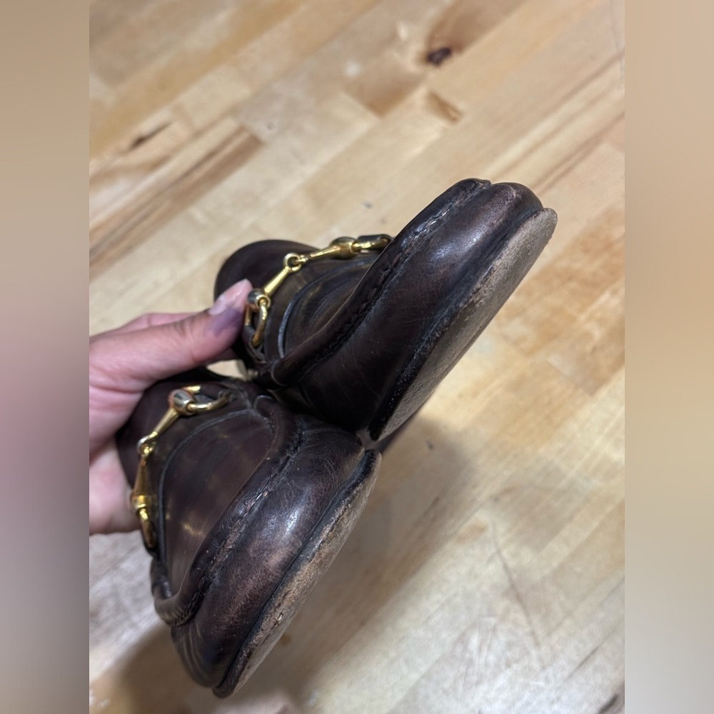 Gucci Dark Brown Leather Loafer - Picture 12 of 14